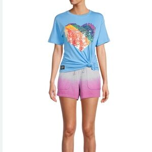 NWT Queer Eye sequin tee size small